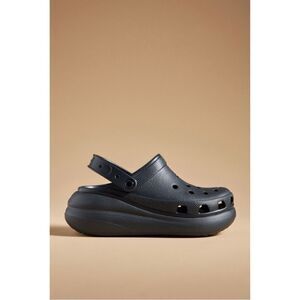 NEW Anthropologie Black Crocs Crush Platform Lightweight Clogs Women 6 EUR 36-37